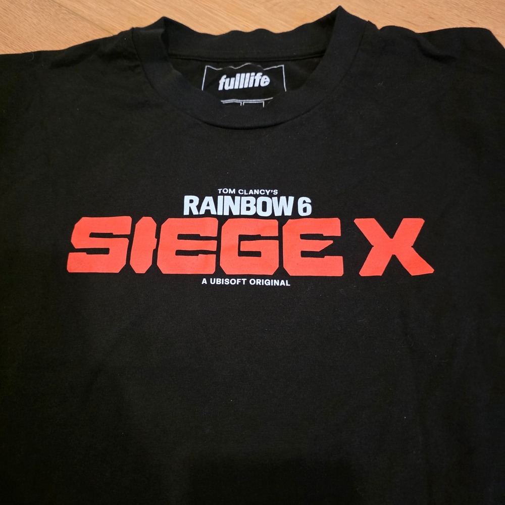 Rainbow 6 Siege X Long Sleeve T-Shirt Event STAFF Size XL 100% Organic Cotton - Picture 2 of 10